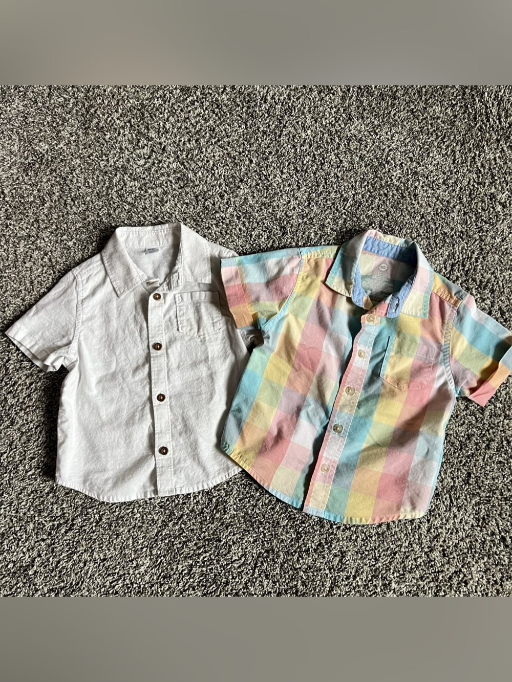 Toddler Short-Sleeve Button-Down Shirt Set